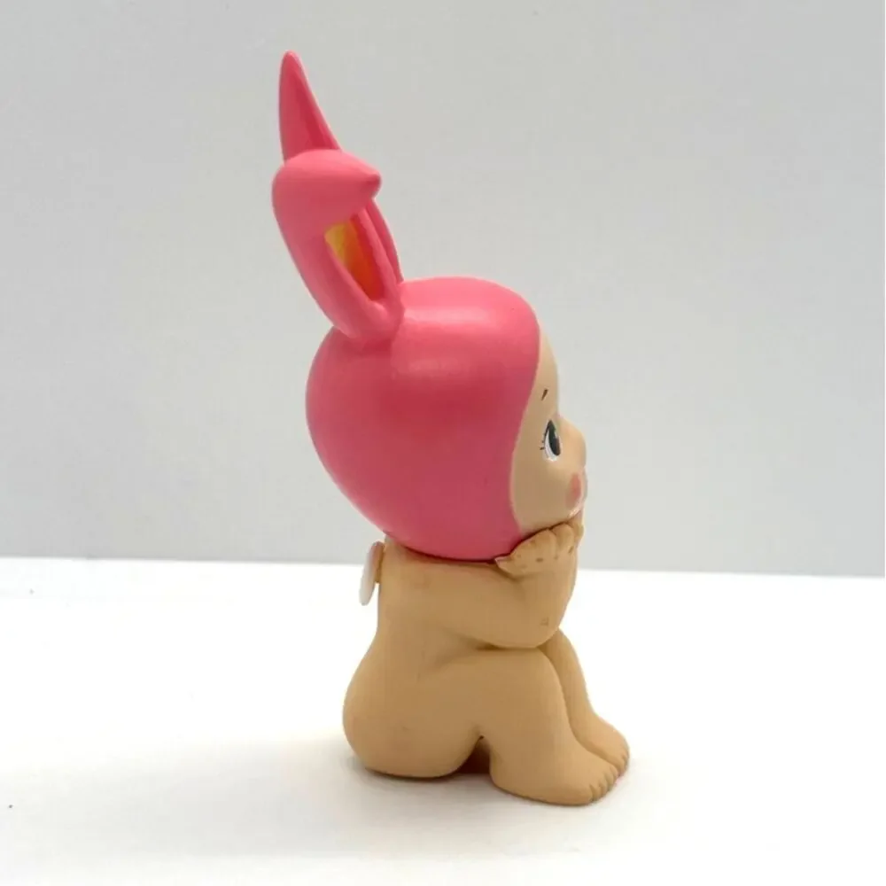 New Unbranded Kewpie/Angel Collectible Mini Figure, Sitting Rabbit Open Box